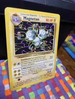 Pokemon TCG Magneton Fossil Set Non-Holo Rare 26/62 #26 NM - Image 2