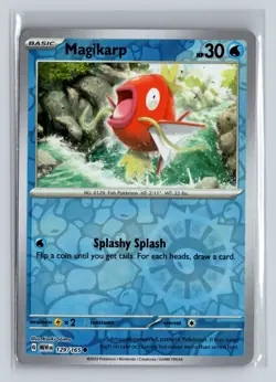 Pokemon Magikarp 129/165 Reverse Holo Scarlet Violet 151 English -NM - Image 1