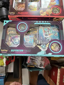 Pokemon Eeveelution VMax Premium Collection Set: ALL 3 Jolteon Flareon Vaporeon - Image 2