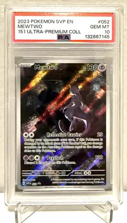 PSA 10 Pokemon Mewtwo 151 Ultra Premium Collection Promo SVP EN 052 Gem Mint - Image 1