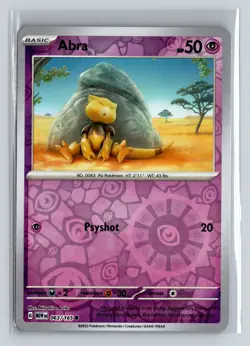 Abra | 063/165 | Reverse Holo | Pokemon Scarlet & Violet 151 - Image 1