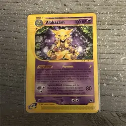 Pokemon Alakazam 33/165 Expedition Base Set 100 HP Stage 2 Rare English 2002 - Image 1