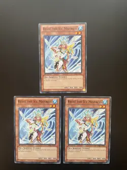 Yugioh Reese The Ice Mistress SDRE-EN020 1st Edition Common LP X3 - Image 1