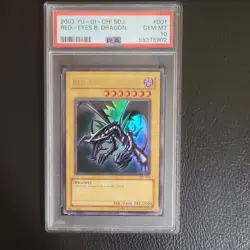 Konami Yu-Gi-Oh! TCG 2003 SDJ Red-Eyes B. Dragon SDJ-001 Ultra Rare Holo PSA 10 - Image 1