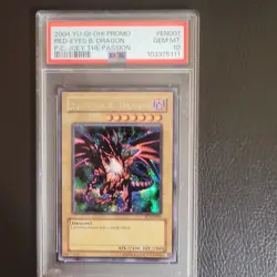 Konami 2004 Yu-Gi-Oh! Red-Eyes B. Dragon Prismatic PSA 10 #PCJ-EN001 - Image 1