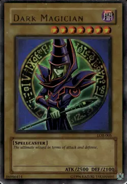 Dark Magician Unl Ed NA Print Creases Ultra LOB-005 Yu-Gi-Oh! - Image 1