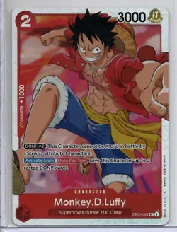 Monkey.D.Luffy (024) OP01-024 SR Foil One Piece Romance Dawn English NM - Image 1