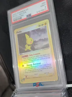 PSA 9 Pichu 20/100 EX Sandstorm Reverse Holo Rare 2003 Pokemon Card LOW POP 17 - Image 5