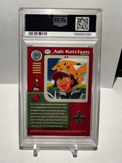 Ash Ketchum #TV1 - Pokemon - Topps TV Series 1 Character Cards PSA 9 LOW POP - Image 2