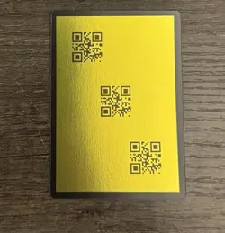 2026 Disney Lorcana Discard Error QR Code Card FOILED!!! Winterspell - Image 1