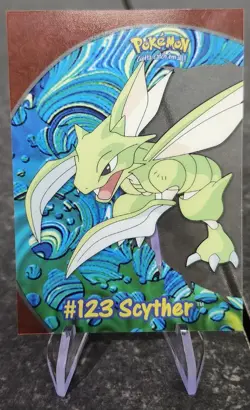 Pokemon Topps Scyther #123 Clear Card PC9 LP - Image 1
