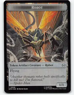 Food // Robot Double-Sided Token #5 // 6, Foil Magic the Gathering card - Image 2