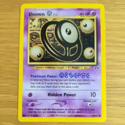 UNOWN O 69/75 POKEMON CARD (NEO DISCOVERY SET) - Image 2
