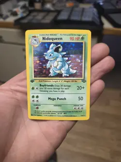 Pokemon Jungle 1st Edition Rare Holo Card Nidoqueen 7/64 - Image 1