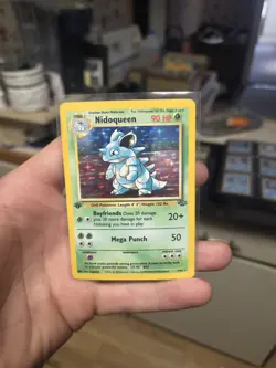 Pokemon Jungle 1st Edition Rare Holo Card Nidoqueen 7/64 - Image 3