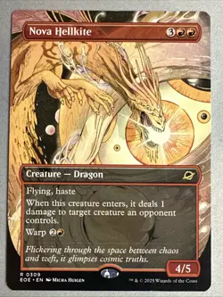 MTG / Nova Hellkite / EOE / #309 / Regular (Borderless) / Rare / NM - Image 1