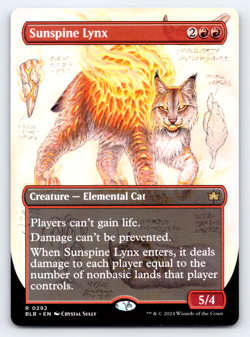 Sunspine Lynx Borderless - Bloomburrow - MTG - Image 1