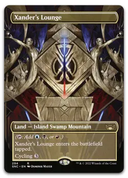 Xander's Lounge (Borderless) #294 (NM) Streets New Capenna SNC Magic MTG - Image 1