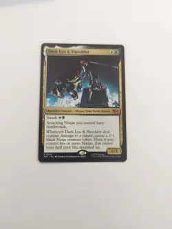 Dark Leo & Shredder Teenage Mutant Ninja Turtles Regular NM MTG - Image 1