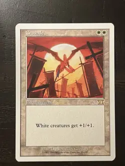 Crusade *Rare* Magic MtG x1 Sixth 6th Edition Moderate Play - Image 1
