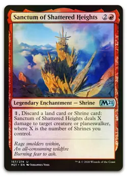 Sanctum of Shattered Heights #157 (Foil) (NM) Core Set 2021 M21 Magic MTG - Image 1