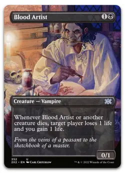 Blood Artist (Borderless) #352 (NM) Double Masters 2022 2X2 Magic MTG - Image 1