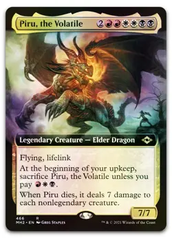 Piru, the Volatile (Extended Art) #466 (Foil) NM Modern Horizons 2 MH2 Magic MTG - Image 1