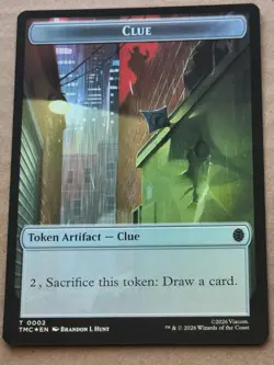 Clue Token Treasure Token 0002 0003 TMNT Foil MTG - Image 1
