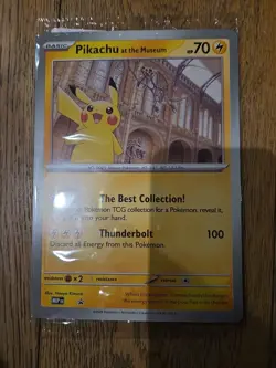 Pokemon TCG Pikachu At The Museum Jumbo Promo Card. Mint Condition - Image 1