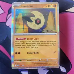 Pokemon Mega Evolution Lunatone Prerelease Build and Battle Deck 2025 Sealed - Image 1