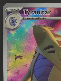 Tyranitar 222/193 Illustration Rare Paldea Evolved Pokemon TCG LP - Image 3