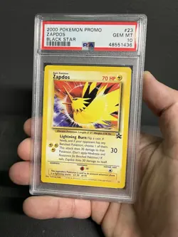 🔥 RARE*** GRADED VINTAGE WOTC!! PSA 10 Pokemon Zapdos Black Star PROMO 23/53 🔥 - Image 3