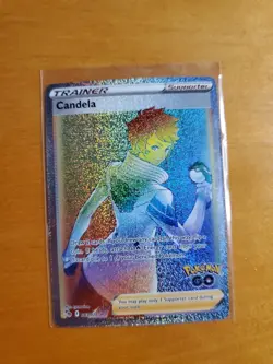 Pokemon Candela Trainer-Supporter Secret Rare Full Art Holo 083/078 Pokemon GO - Image 1