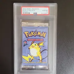 Wizards of the Coast Pokemon Base Set 2 Booster Pack Raichu PSA 10 2000 - Image 1