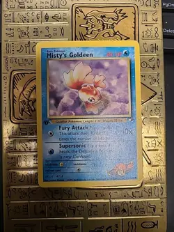 Misty's Goldeen - 85/132 Gym Heros - common 1st Ed - LP - Pokemon - Image 1