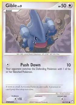 Pokemon TCG - 1x SP Reverse Holo Gible - Mysterious Treasures (85/123) x1 - Image 1