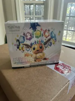 Pokemon TCG Scarlet Violet Prismatic Evolutions ETB Elite Trainer Box - Image 1