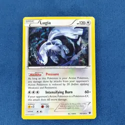 Pokemon TCG Lugia 78/124 Fates Collide Holo Cracked Ice Basic 2016 MP - Image 1
