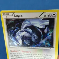 Pokemon TCG Lugia 78/124 Fates Collide Holo Cracked Ice Basic 2016 MP - Image 4
