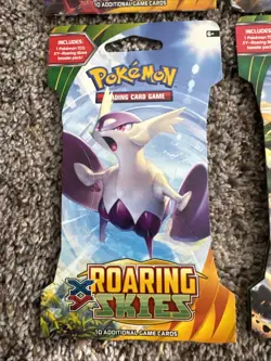 Pokemon TCG XY Roaring Skies Sleeved Booster Pack - 4 Packs - Complete Art Set - Image 2