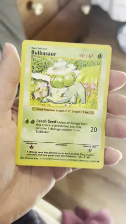 Pokemon Bulbasaur 044/102 Base Set Regular WOTC Vintage - Image 2