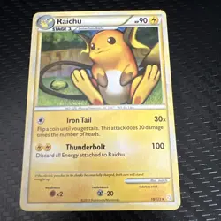 Pokemon TCG Raichu Cracked Ice Holo 10/123 - Image 1