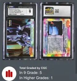 CGC 9 Mechanical Mewtwo Rainbow Foil #6 1999 Topps Movie Edition Pokemon - Image 1