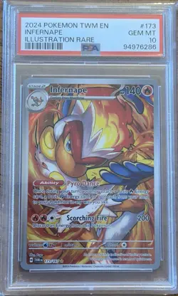 2024 Pokemon - Twilight Masquerade - Infernape 173/167 IR PSA 10 - Image 1
