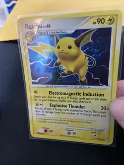 Pokemon Holo Raichu DPBP#027 Secret of the Lakes LP - Image 2