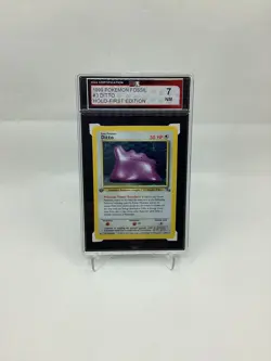 1999 Pokemon Fossil 3/62 Ditto Holo First Edition KSA 7 - Image 1