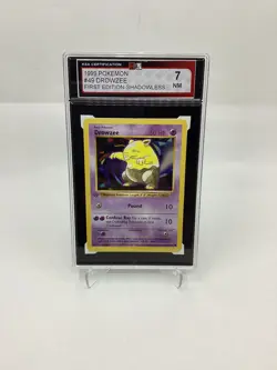 1999 Pokemon Base Set 49/102 Drowzee Common Shadowless First Edition KSA 7 - Image 1