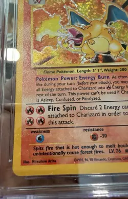 Pokemon Charizard 2021 Celebrations #4 Pristine 10 *Holo Bleed* - Image 3