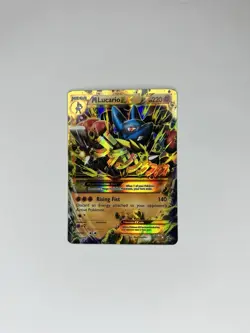 Pokemon M Lucario EX Secret Rare XY Furious Fists 113/111 - Image 1