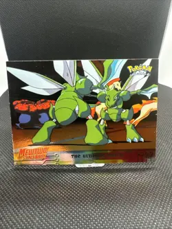 Pokemon TCG The Ultimate Match Pokemon Topps Mewtwo Strikes Back 34 Scyther NM - Image 1
